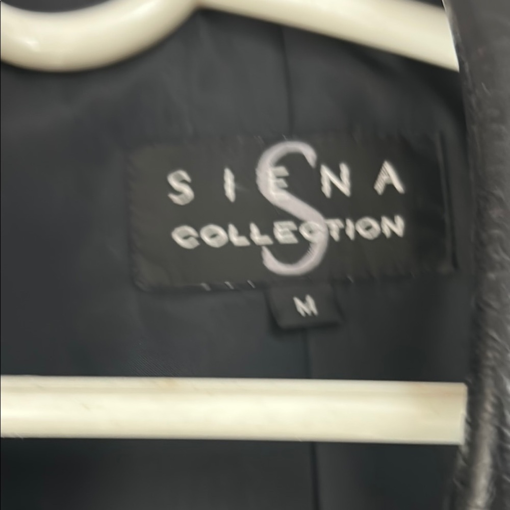 Siena Collection Black Leather Jacket